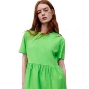 Zara NWOT mini tee shirt dress S
